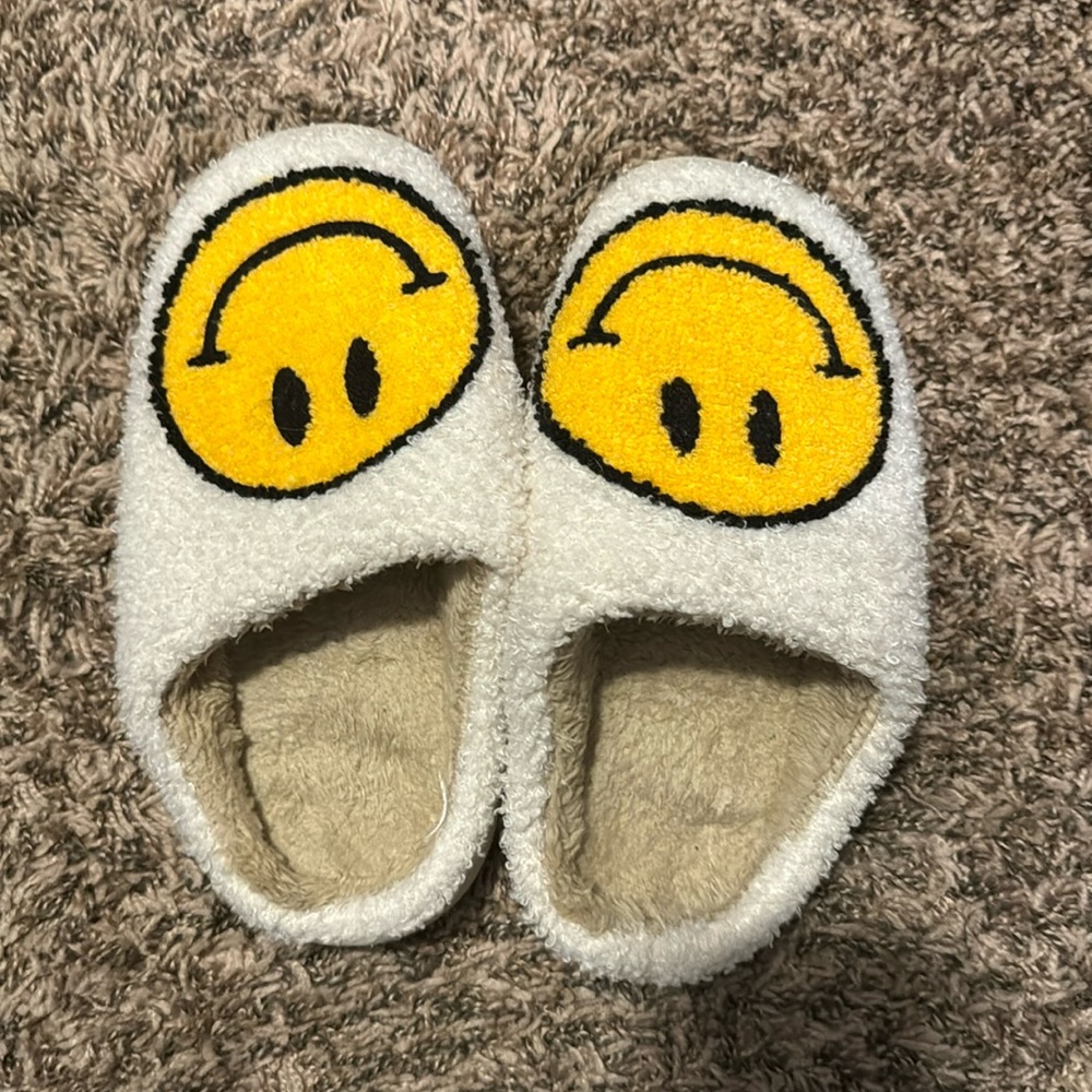 smiley slippers